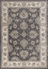 5' x 8' Grey or Ivory Floral Vines Bordered Area Rug