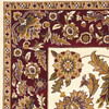 5' x 8' Ivory Red Machine Woven Floral Traditional Polypropylene Area Rug