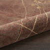 5' x 8' Brown Floral Power Loom Area Rug