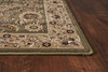 5' x 8' Green or Taupe Floral Bordered Area Rug