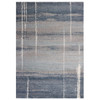5' x 8' Blue Grey Machine Woven Abstract Indoor Area Rug
