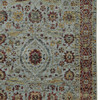 5' x 8' Blue Red Green and Gold Oriental Power Loom Stain Resistant Area Rug