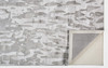 5' x 8' Gray Taupe and Silver Abstract Tufted Handmade Area Rug