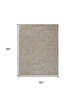 5' x 8' Gray and Taupe Abstract Hand Woven Area Rug