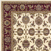 5' x 8' Ivory Red Machine Woven Floral Traditional Indoor Area Rug