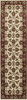 5' x 8' Ivory Red Machine Woven Floral Traditional Indoor Area Rug