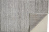 5' x 8' Silver Wool Striped Hand Knotted Rectangle Area Rug