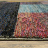 5' x 8' Purple Blue Teal Gold Green Red and Pink Geometric Power Loom Area Rug