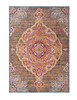 5' x 8' Rustic Orange Medallion Area Rug