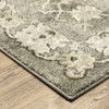 5' x 8' Grey Beige Tan and Brown Oriental Power Loom Stain Resistant Area Rug