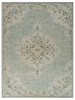 5' x 8' Blue Wool Hand Tufted Area Rug