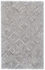 5' x 8' Gray Taupe and Ivory Geometric Hand Woven Area Rug