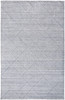 5' x 8' Gray & Silver Striped Hand Woven Area Rug