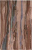 5' x 8' Red Pink and Blue Wool Abstract Tufted Handmade Stain Resistant Area Rug