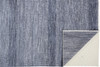 5' x 8' Blue and Gray Wool Striped Hand Knotted Area Rug