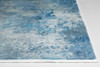 5' x 8' Blue Abstract Dhurrie Rectangle Polyester Area Rug