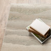 5' x 8' Grey Blue and Teal Abstract Power Loom Stain Resistant Area Rug