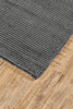 5' x 8' Gray & Black Hand Woven Area Rug