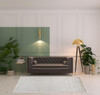 5' x 8' Ivory & Gray Abstract Hand Woven Area Rug