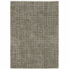 5' x 8' Grey Tan and Beige Geometric Power Loom Stain Resistant Area Rug