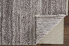 5' x 8' Taupe Brown and Ivory Striped Hand Woven Stain Resistant Area Rug