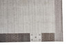 5' x 8' Gray Silver and Black Wool Hand Knotted Stain Resistant Area Rug