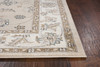 5' x 8' Beige Ivory Bordered Floral Indoor Area Rug