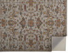 5' x 8' Gray and Gold Wool Floral Tufted Handmade Stain Resistant Area Rug