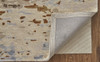 5' x 8' Ivory Blue and Brown Wool Abstract Tufted Handmade Stain Resistant Area Rug