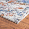 5' x 8' Blue and White Abstract Ocean Area Rug
