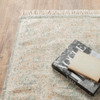 5' x 8' Grey and Beige Oriental Hand Loomed Stain Resistant Area Rug with Fringe