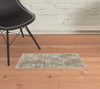 5' x 8' Gray Hand Woven Distressed Area Rug