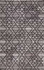 5' x 8' Taupe Black and Gray Wool Paisley Tufted Handmade Area Rug