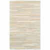 5' x 8' Beige and Gray Eclectic Lines Area Rug