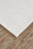 5' x 8' White Hand Woven Distressed Area Rug