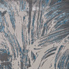 5' x 8' Silver or Blue Abstract Brushstrokes Indoor Area Rug