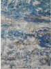 5' x 8' Blue and Gray Abstract Earth Area Rug