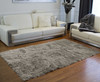 5' x 8' Gray Faux Sheepskin Area Rug