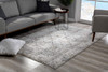 5' x 8' Gray & Ivory Abstract Dhurrie Rectangle Area Rug