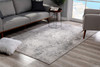 5' x 8' Gray and Ivory Abstract Dhurrie Area Rug