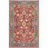 5' x 8' Red and Blue Bohemian Area Rug