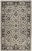 5' x 8' Gray Ivory and Taupe Wool Floral Tufted Handmade Stain Resistant Area Rug