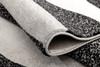 5' x 8' Gray Abstract Dhurrie Polypropylene Rectangle Area Rug