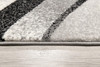 5' x 8' Gray Abstract Dhurrie Polypropylene Rectangle Area Rug