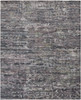 5' x 8' Blue and Gray Wool Abstract Hand Knotted Area Rug