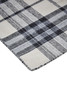5' x 8' Ivory Blue and Black Abstract Hand Woven Stain Resistant Area Rug