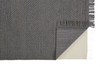 5' x 8' Gray Wool Geometric Hand Woven Area Rug with Fringe