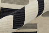 5' x 8' Ivory and Taupe Wool Abstract Tufted Handmade Area Rug