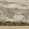 5' x 8' Charcoal Grey Beige and Tan Abstract Power Loom Stain Resistant Area Rug