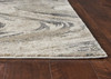 5' x 8' Natural Abstract Wave Brushstrokes Indoor Area Rug